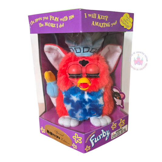 Furby Patriotic vintage original Statue of liberty Tiger Electronics NUEVO Año 1999 (sin probar) idioma inglés. (2)
