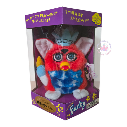 Furby Patriotic vintage original Statue of liberty Tiger Electronics NUEVO Año 1999 (sin probar) idioma inglés. (3)