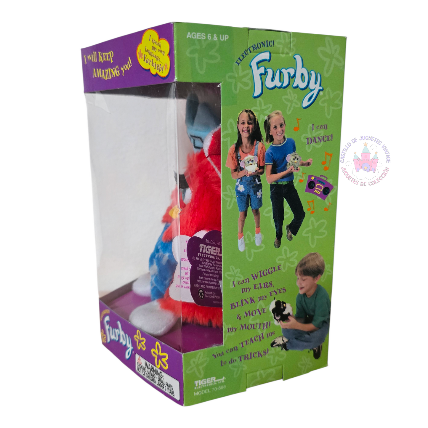 Furby Patriotic vintage original Statue of liberty Tiger Electronics NUEVO Año 1999 (sin probar) idioma inglés. (3)