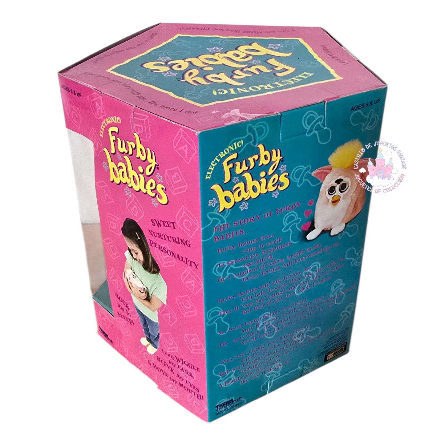 Furby Vintage Baby Tiger Electronics NUEVO Años 1999 (sin probar) idioma inglés.