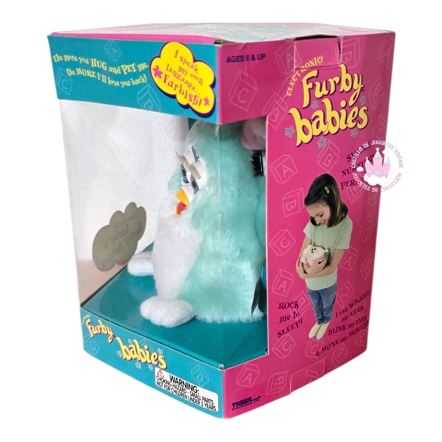 Furby Vintage Baby Tiger Electronics NUEVO Años 1999 (sin probar) idioma inglés.