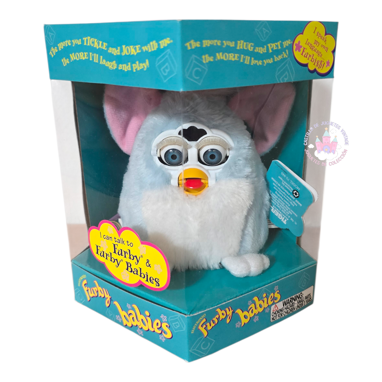 Furby Vintage Baby Tiger Electronics NUEVO Años 1999 (sin probar) idioma inglés.