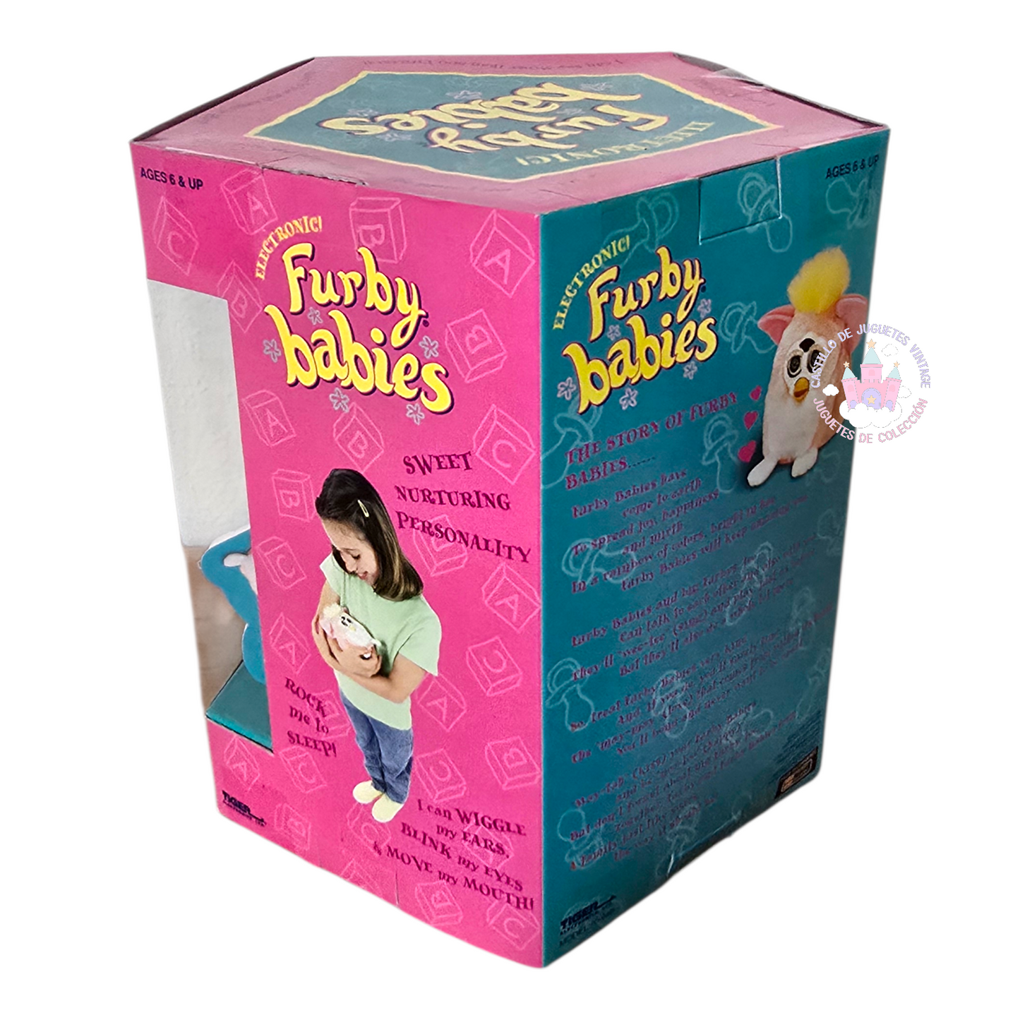Furby Vintage Baby Tiger Electronics NUEVO Años 1999 (sin probar) idioma inglés.