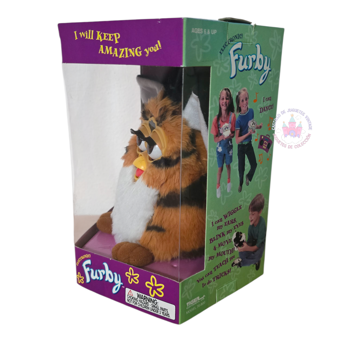 Furby Original Vintage Tiger Electronics NUEVO Años 1998 (sin probar) idioma inglés. Primer generación