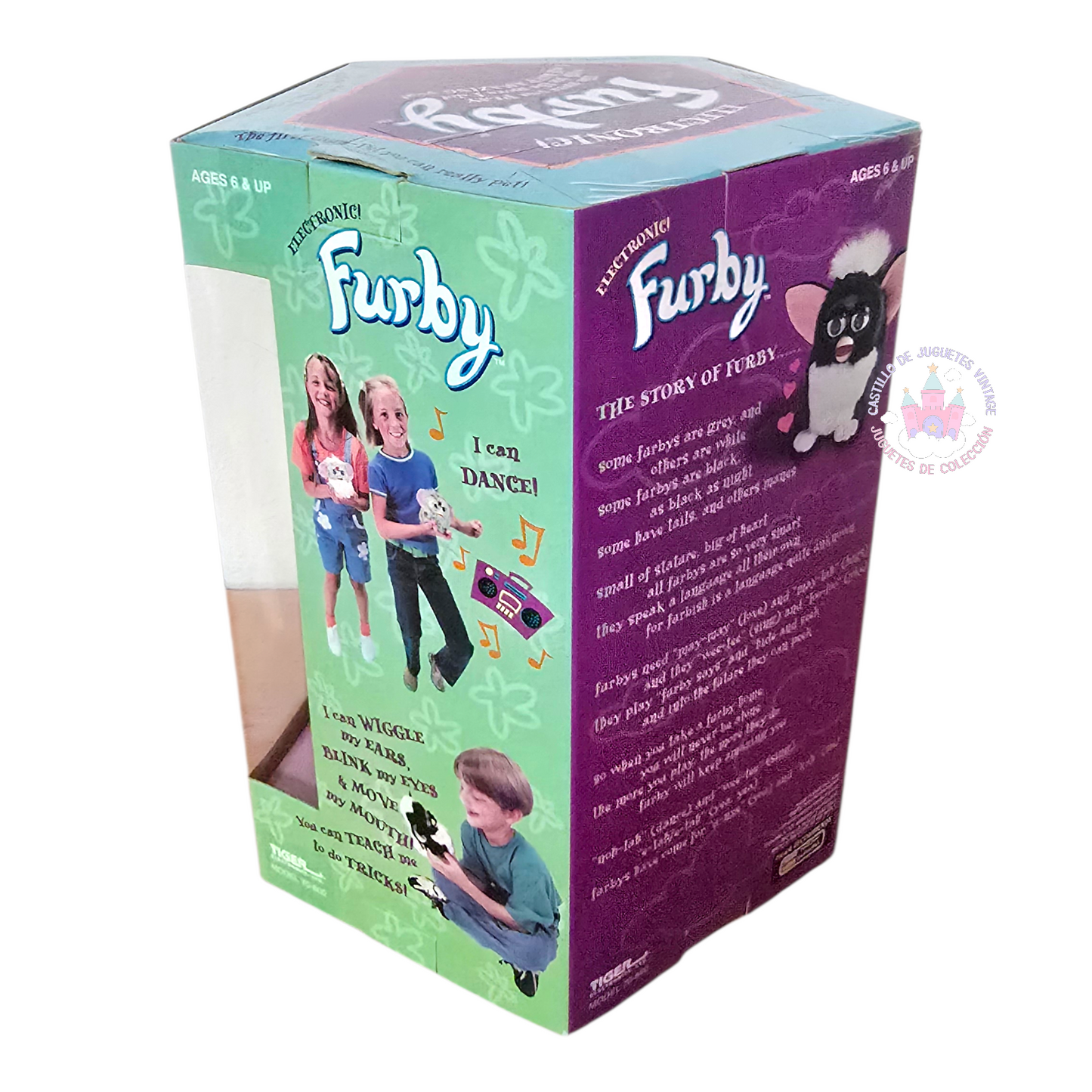 Furby Original Vintage Tiger Electronics NUEVO Años 1998 (sin probar) idioma inglés. Primer generación