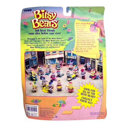 Bitsy Bears Tyco Vintage Año 1991 Beary Happy Bear con VHS