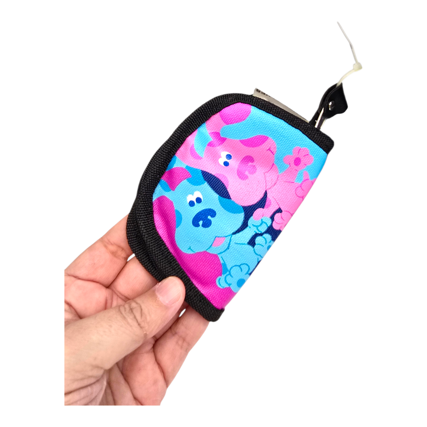 Mochila Blue's Clues Pistas de Blue 48x40 cms aprox con monedero y charm (Se está descarapelando un poco de la añrte de abajo) Azul