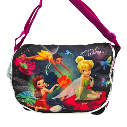 Mochila vintage Surreal wings Tinkerbell 40x35 cms aprox (manchita en pierna de Campanita) messenger bag