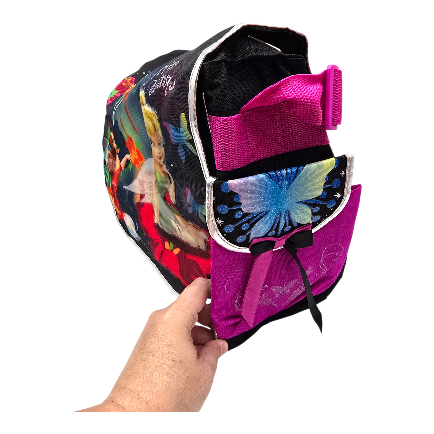Mochila vintage Surreal wings Tinkerbell 40x35 cms aprox (manchita en pierna de Campanita) messenger bag