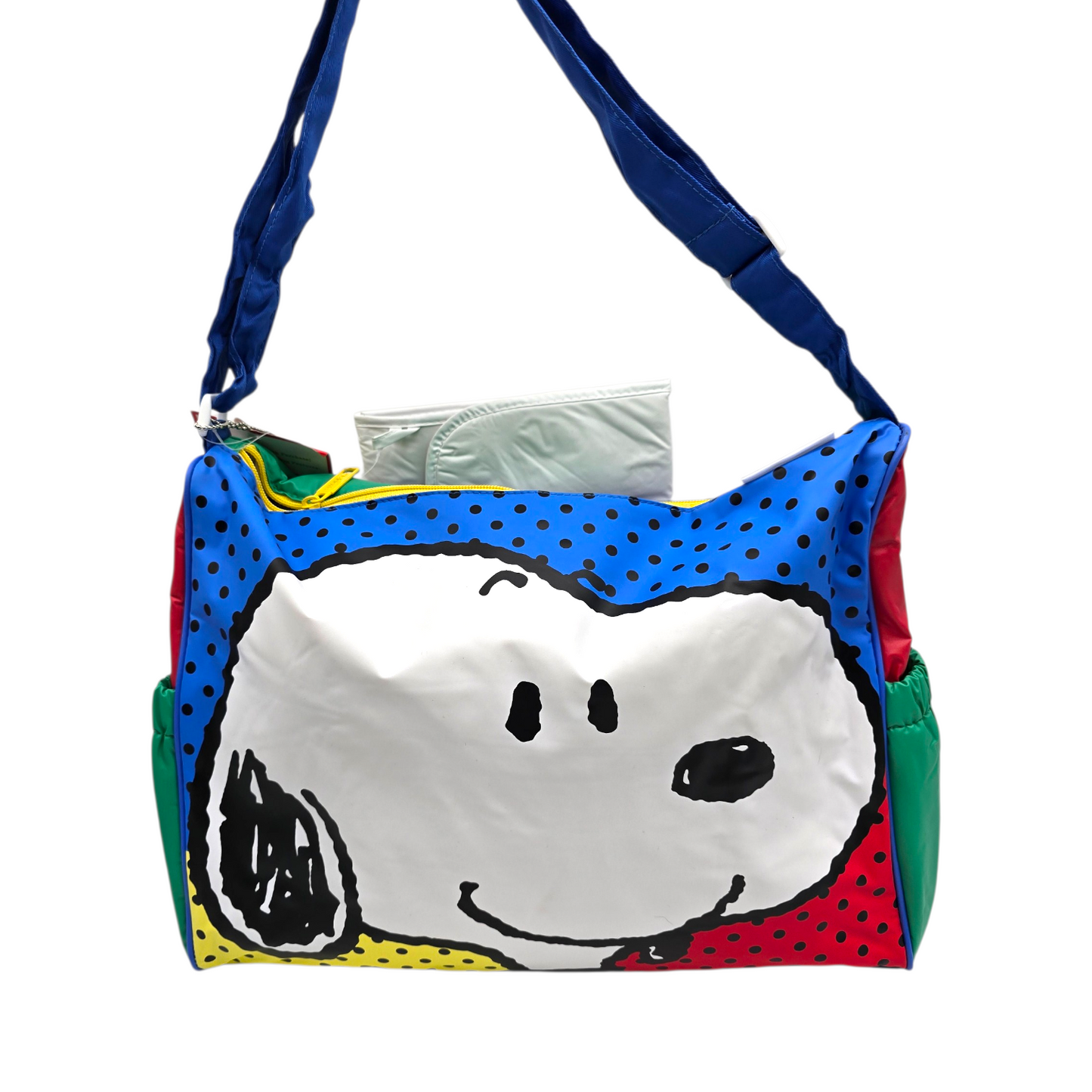 Pañalera maletita Snoopy vintage 40x33 cms aprox