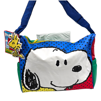 Pañalera maletita Snoopy vintage 40x33 cms aprox