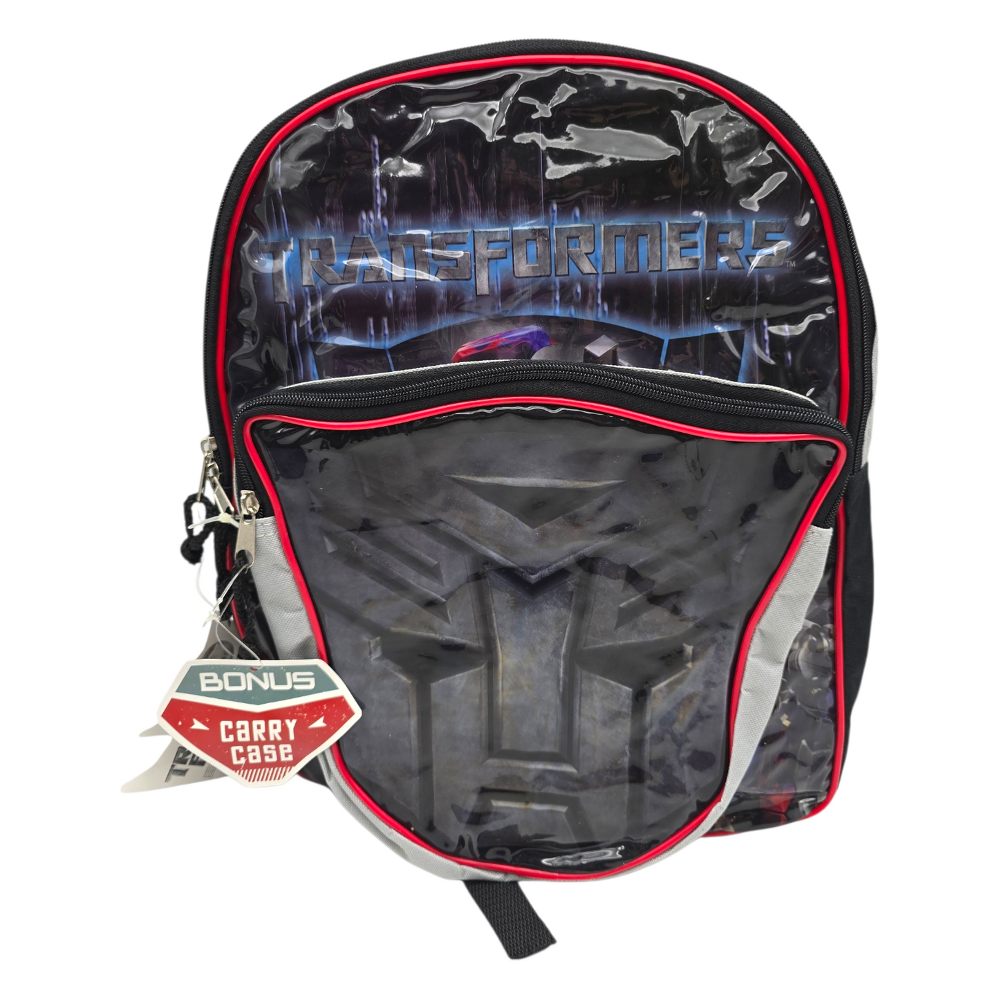 Mochila vintage Transformers con lonchera 30x38 cms aprox