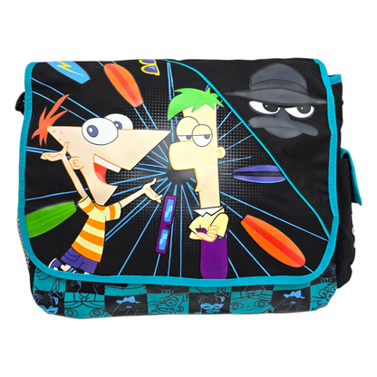 Mochila vintage Phineas Y Ferb 35x30 cms aprox Messenger bag