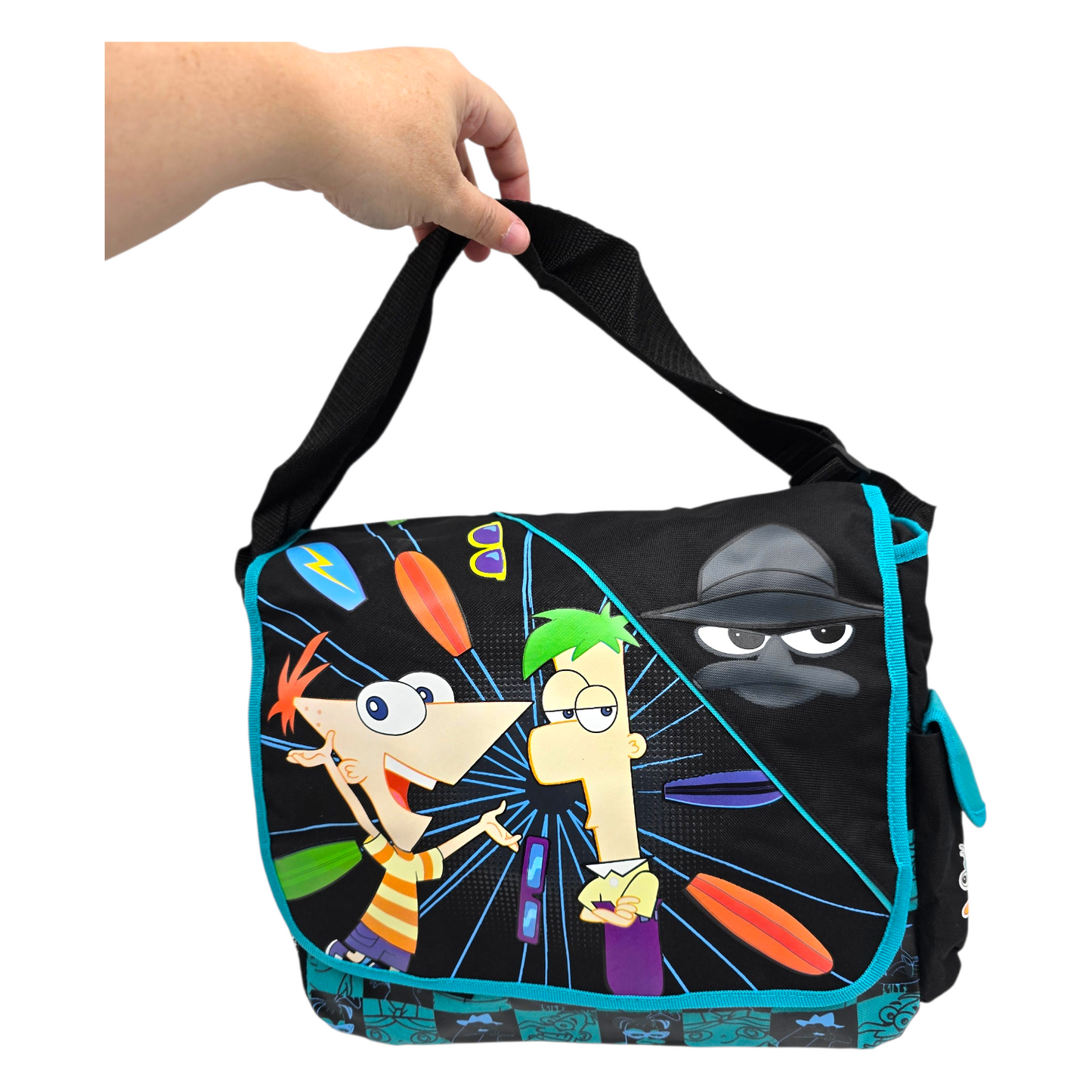 Mochila vintage Phineas Y Ferb 35x30 cms aprox Messenger bag