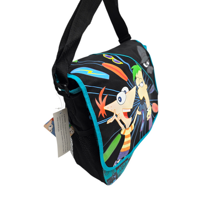 Mochila vintage Phineas Y Ferb 35x30 cms aprox Messenger bag