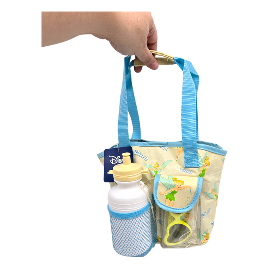 Bolsita vintage con lentes infantiles con thermo 25x20 cms aprox color Crema
