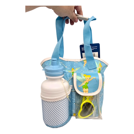 Bolsita vintage con lentes infantiles con thermo 25x20 cms aprox color azul