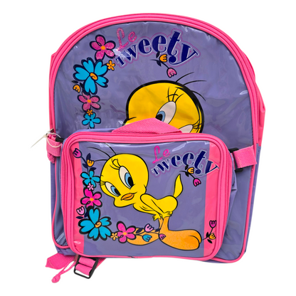 Mochila vintage con lonchera Piolin 35x30 cms aprox