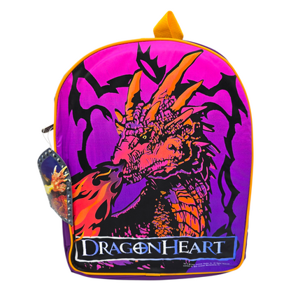 Mochila vintage Dragon Heart 38x30 cms aprox amarillo
