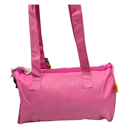 Maleta Duffle bag bolso vintage Curious George 40x28 cms aprox rosa
