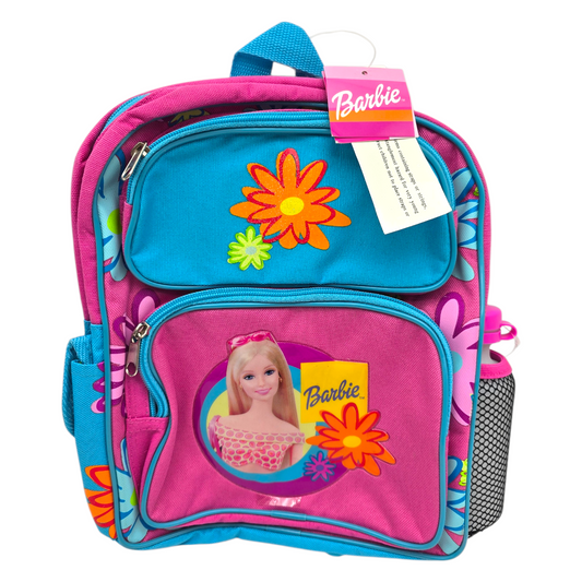 Mini Mochila Barbie vintage con thermo 30x25 cms aprox azul