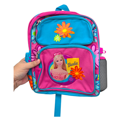 Mini Mochila Barbie vintage con thermo 30x25 cms aprox azul