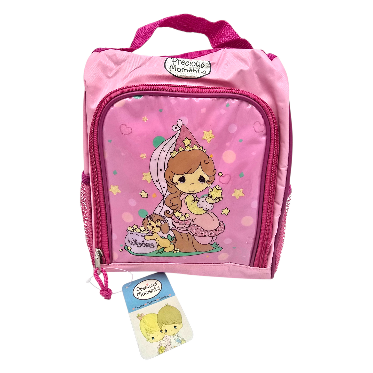 Lonchera maletita vintage Precious Moments 25x20 cms aprox Rosa