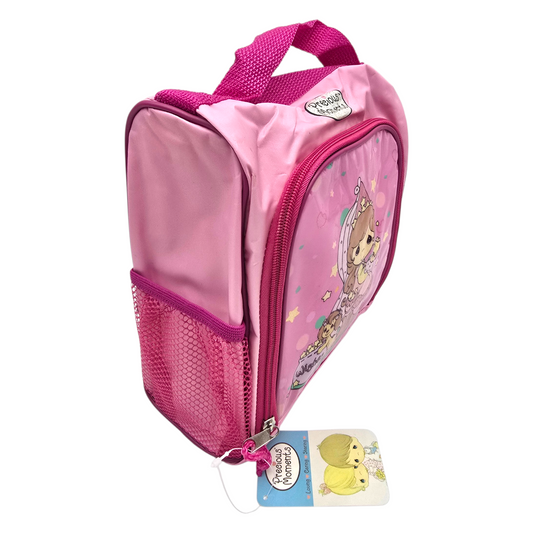 Lonchera maletita vintage Precious Moments 25x20 cms aprox Rosa