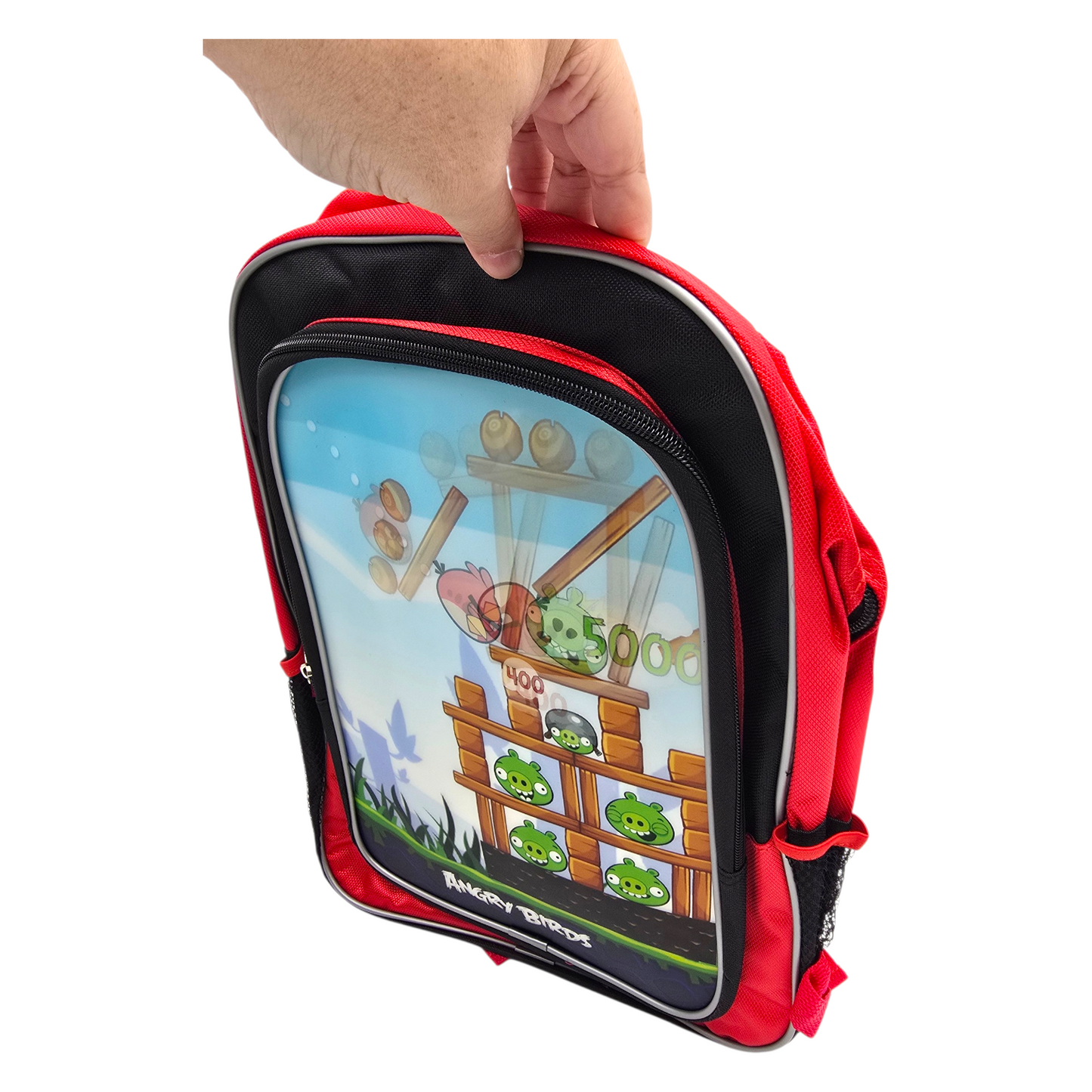 Mochila Vintage Angry birds 40x33 cms aprox Lenticular