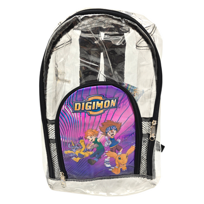 Mochila vintage Digimon Transparente 42x27 cms aprox
