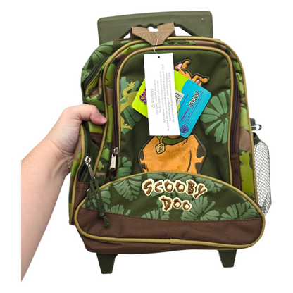 Mini Mochila Scooby Doo vintage con rueditas con thermo 31x25 cms aprox