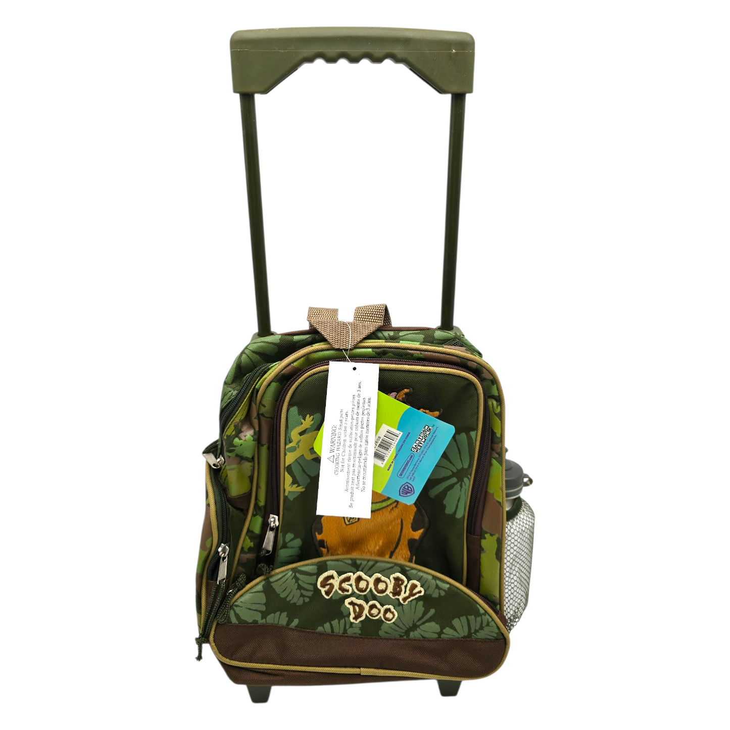Mini Mochila Scooby Doo vintage con rueditas con thermo 31x25 cms aprox