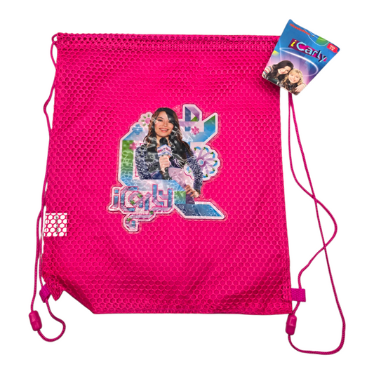 iCarly Vintage string bag mesh bolsa tipo saco genérico 26cm x 31cm