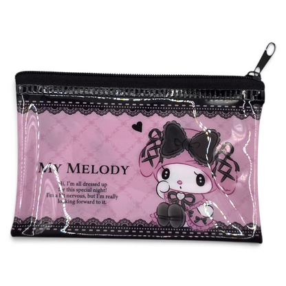 Bolsita multiusos Sanrio Japon Original licencia medida aprox 8x12.5 cms plano vinyl tipo tarjetero/monedero