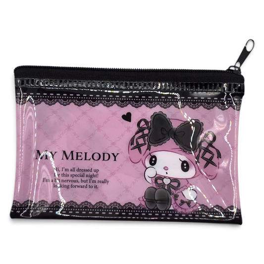 Bolsita multiusos Sanrio Japon Original licencia medida aprox 8x12.5 cms plano vinyl tipo tarjetero/monedero