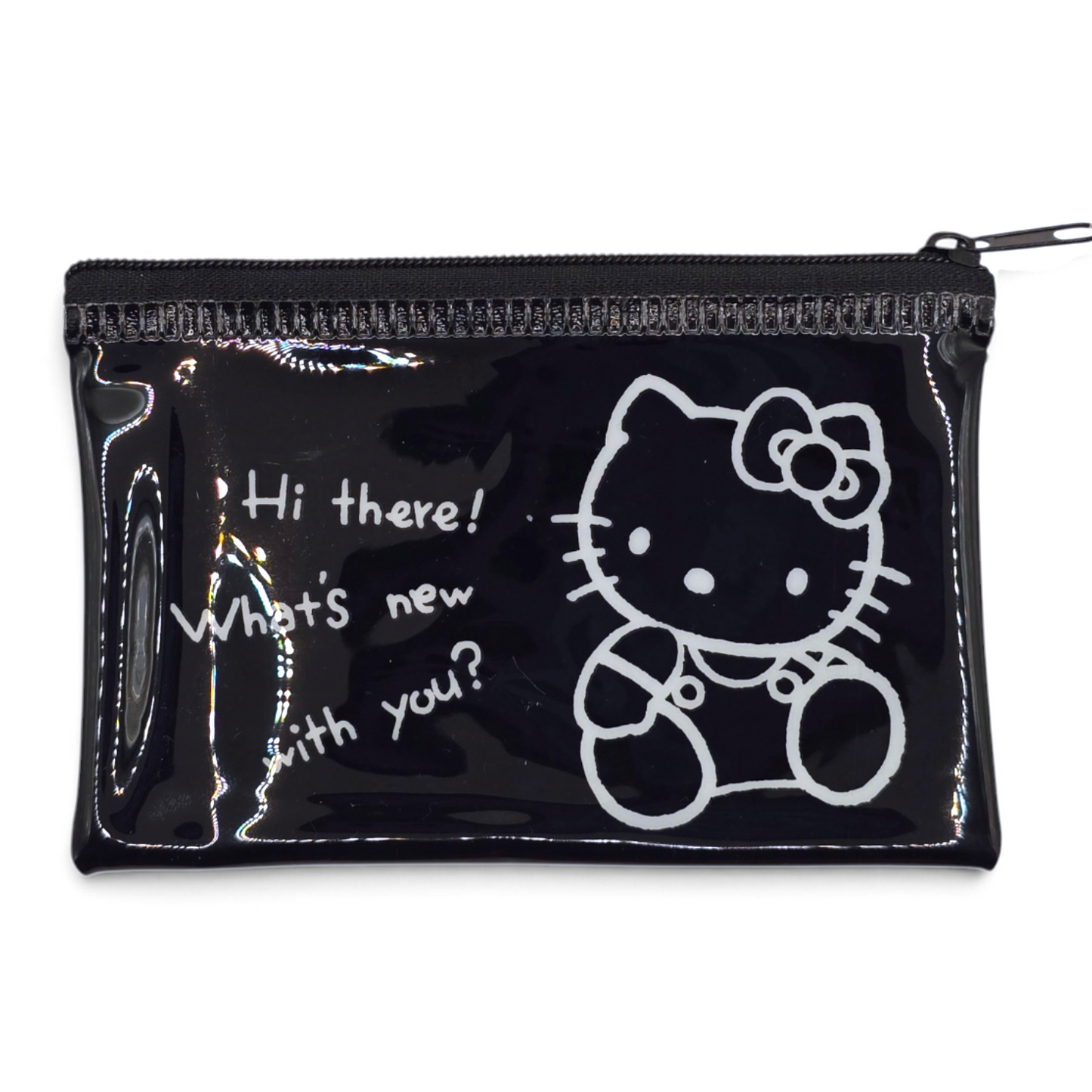 Bolsita multiusos Sanrio Japon Original licencia medida aprox 8x12.5 cms plano vinyl tipo tarjetero/monedero Hello Kitty