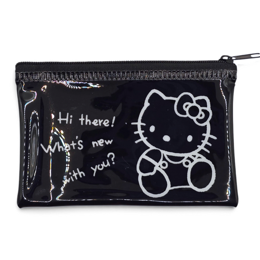 Bolsita multiusos Sanrio Japon Original licencia medida aprox 8x12.5 cms plano vinyl tipo tarjetero/monedero Hello Kitty