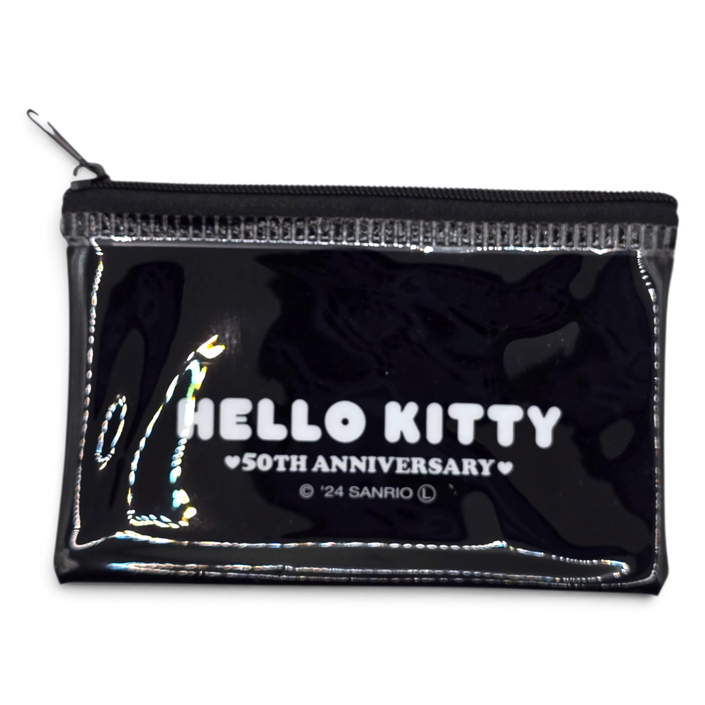 Bolsita multiusos Sanrio Japon Original licencia medida aprox 8x12.5 cms plano vinyl tipo tarjetero/monedero Hello Kitty