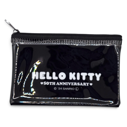Bolsita multiusos Sanrio Japon Original licencia medida aprox 8x12.5 cms plano vinyl tipo tarjetero/monedero Hello Kitty