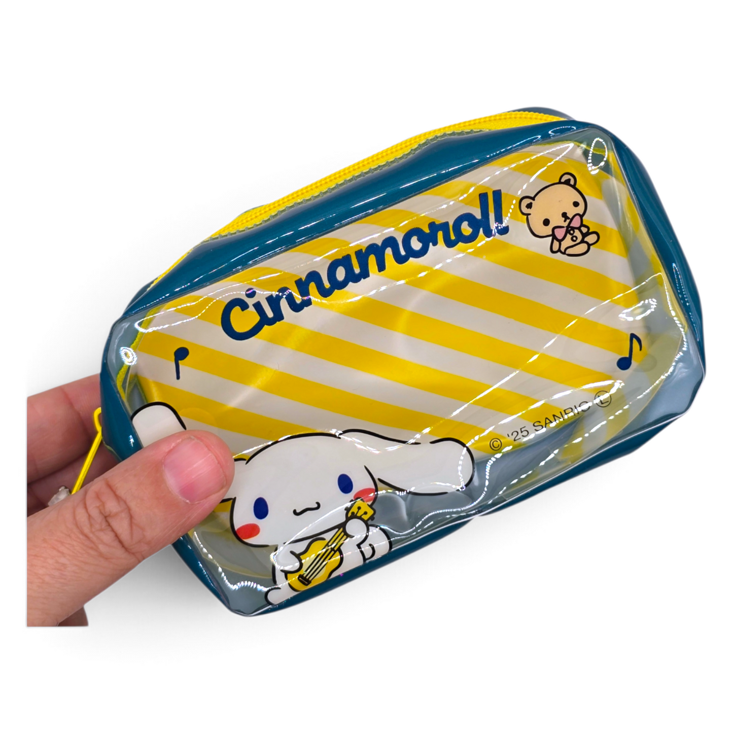 Bolsita multiusos Sanrio Japon Original licencia medida aprox 8x12x4 cms vinyl tipo tarjetero/monedero Cinnamoroll