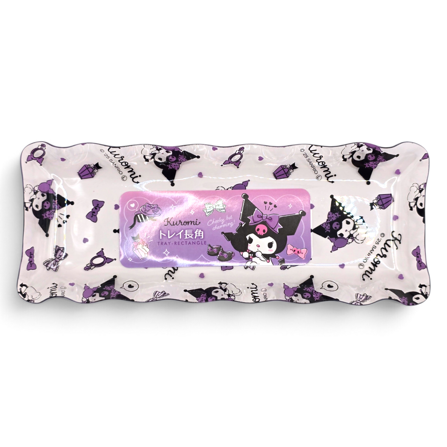 Charolita acrílica multiusos Sanrio Japon Original licencia medida aprox 20x8 Kuromi