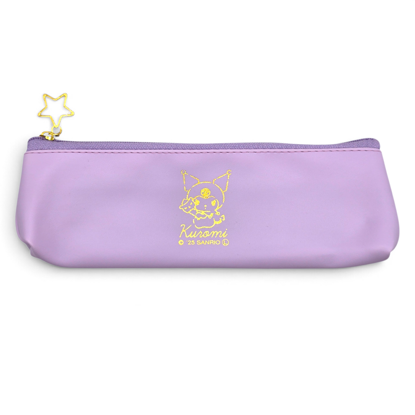 Bolsita multiusos Sanrio Japon Original licencia medida aprox 19x6.5 cms plano vinyl tipo largo (lapicera, joyero, porta Cepillo de dientes, ligas etc) Kuromi