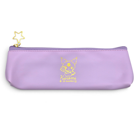Bolsita multiusos Sanrio Japon Original licencia medida aprox 19x6.5 cms plano vinyl tipo largo (lapicera, joyero, porta Cepillo de dientes, ligas etc) Kuromi