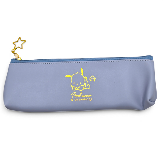 Bolsita multiusos Sanrio Japon Original licencia medida aprox 19x6.5 cms plano vinyl tipo largo (lapicera, joyero, porta Cepillo de dientes, ligas etc) Pochacco