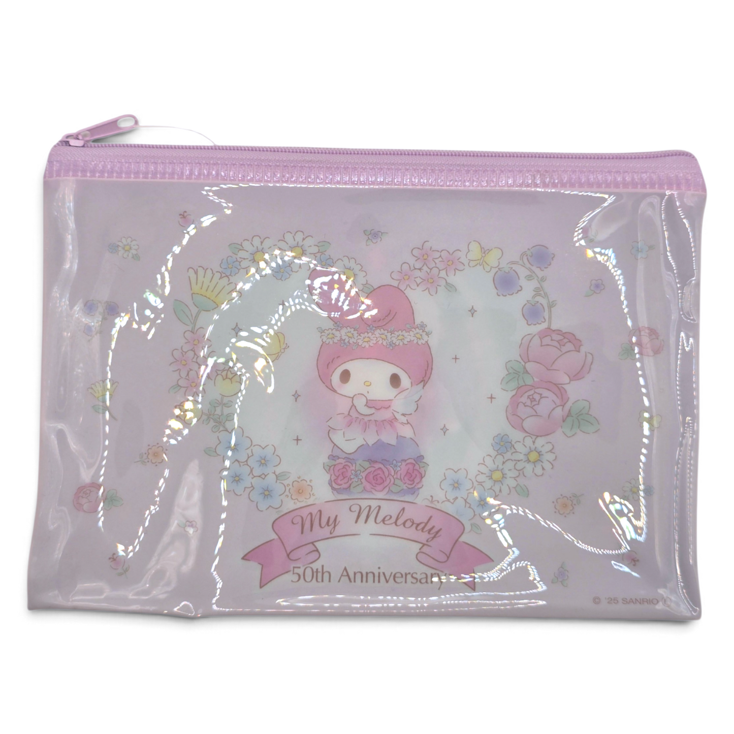 Bolsita multiusos tipo sobre Plano Sanrio Japon Original licencia medida aprox 20x14 cms My Melody con Kuromi