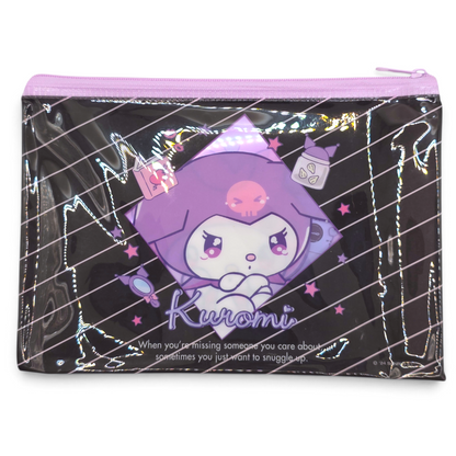 Bolsita multiusos tipo sobre Plano Sanrio Japon Original licencia medida aprox 20x14 cms My Melody con Kuromi