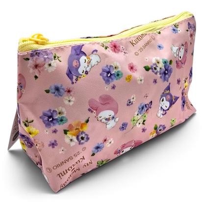 Bolsita multiusos loneta impermeable Sanrio Japon Original licencia medida aprox 18x11.5 cms My Melody con Kuromi