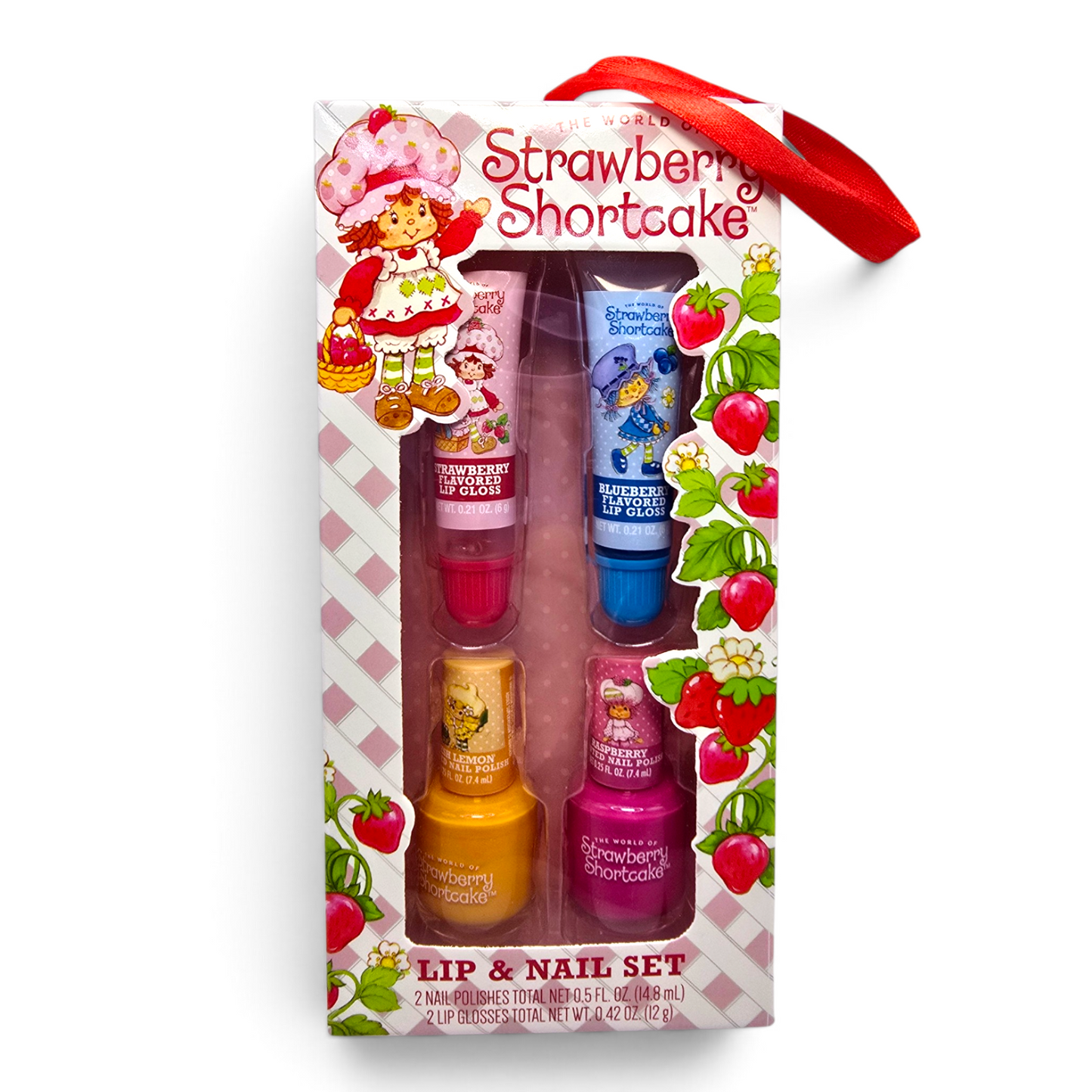 Set de lip gloss con barnices Rosita Fresita Maquillaje Make up Strawberry Shortcake