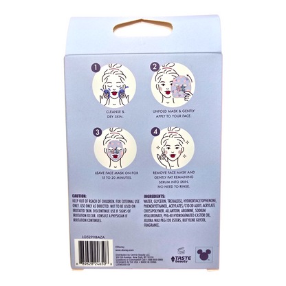 Mascarillas faciales Stitch 5 Piezas Taste Beauty con aceite de jojoba y aroma a Coco Maquillaje Make up