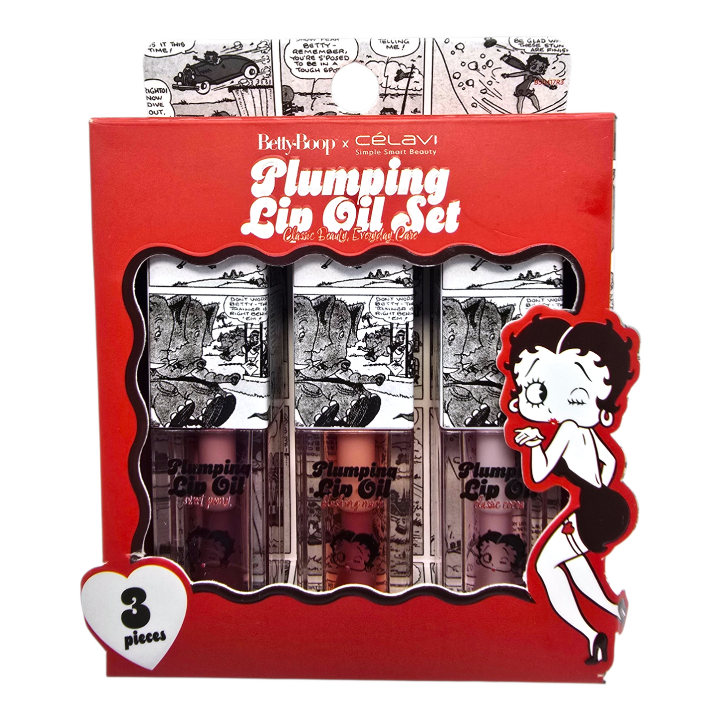 Lip oil Plumper Betty Boop Célavi Maquillaje Make up